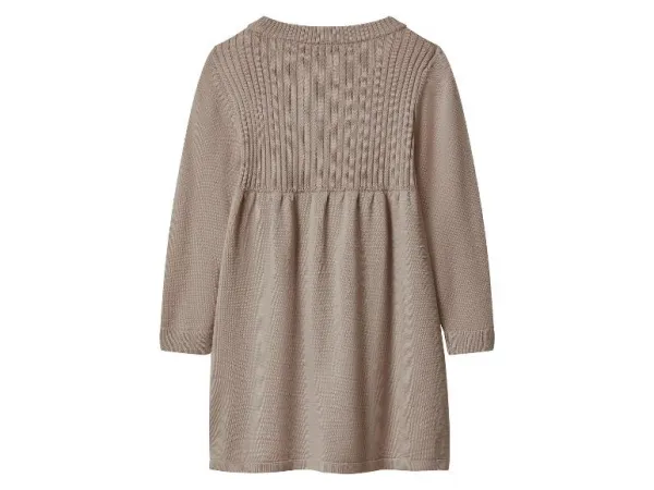 lupilu® Dievčenské pletené šaty s merino vlnou Premium