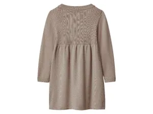 lupilu® Dievčenské pletené šaty s merino vlnou Premium