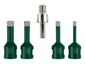 Parkside® Súprava diamantových vrtákov na dlaždice, 5-dielna