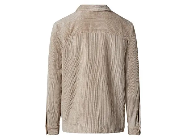 esmara Men Pánska menčestrová bunda (béžová, XL (56/58))