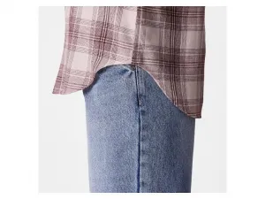 esmara® Dámska flanelová košeľa (bledoružová, L (44/46))