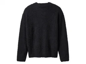 esmara® Dámsky plyšový pulóver (čierna, M (40/42))