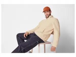 esmara Men Pánsky flísový sveter (béžová, S (44/46))