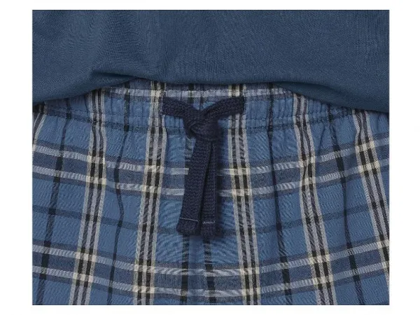 esmara Men Pánske pyžamo (károvaná/navy modrá, M (48/50))