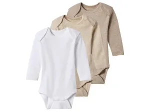 lupilu® Detské zavinovacie body pre bábätká, 3 kusy