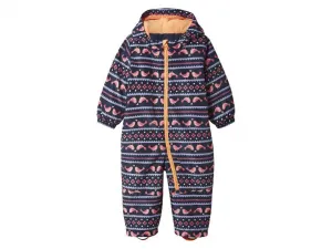 lupilu® Dievčenský zimný overal (navy modrá/bledoružová, 80)