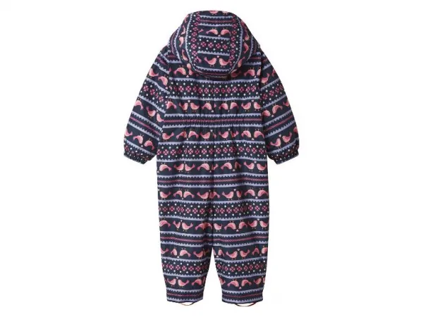 lupilu® Dievčenský zimný overal (navy modrá/bledoružová, 80)