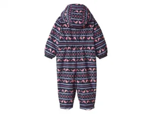 lupilu® Dievčenský zimný overal (navy modrá/bledoružová, 80)