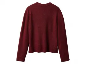 esmara® Dámsky pletený pulóver (červená, S (36/38))