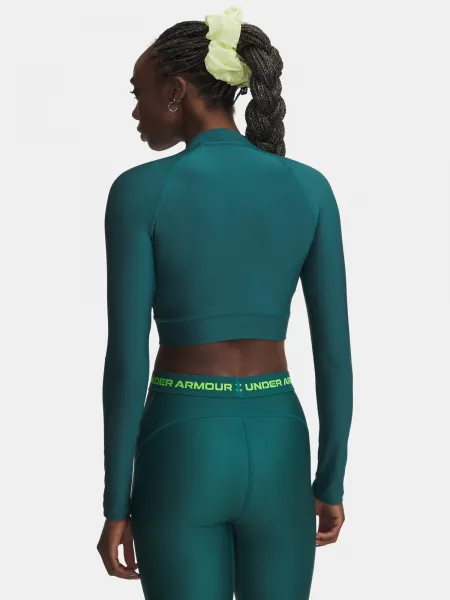 Under Armour HeatGear Crop Mock LS tričko