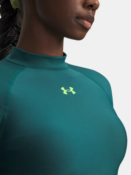 Under Armour HeatGear Crop Mock LS tričko