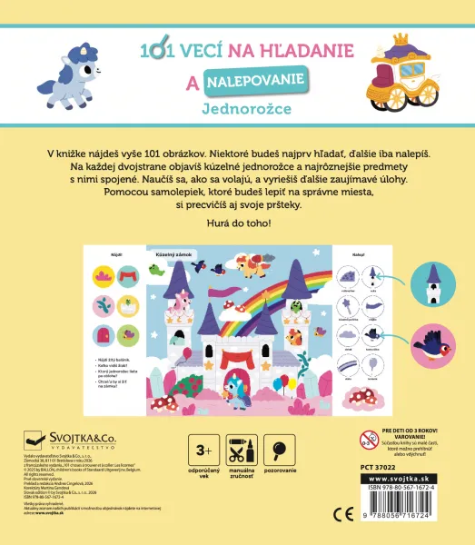 101 vecí na hľadanie a nalepovanie Jednorožce
