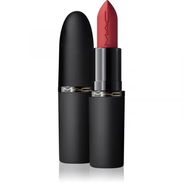 MAC Cosmetics Powder Kiss Hazy Matte matný rúž odtieň Dubonnet Buzz 3.5 g
