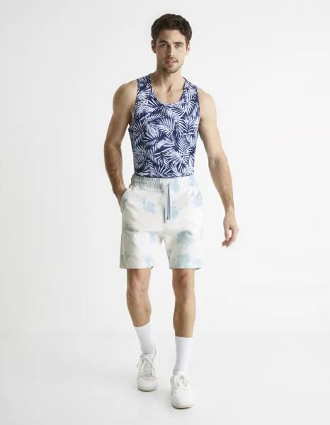 Celio Patterned Tank Top Bevild - Men's