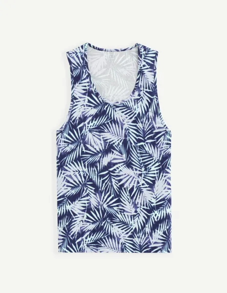 Celio Patterned Tank Top Bevild - Men's