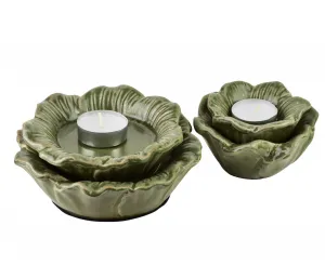 Mondex Keramický svietnik Yarine 7 cm zelený