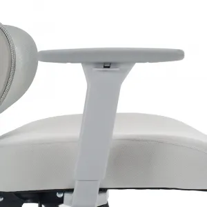 Kancelárske kreslo, svetlosivá/sivá, nosnosť 150 kg, ERMEN