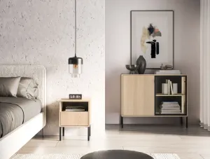 ArtMLM Nočný stolík ABEREN 05 | dub lindberg