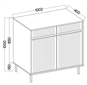 ArtLemp Komoda KASOA 2F2S/822 | dub evoke