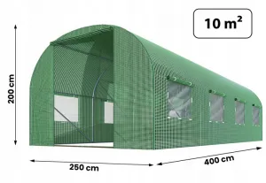 JAKS Záhradný fóliovník 2,5 x 4 m s UV filtrom premium pro Počet vchodov: 1 - vchodový