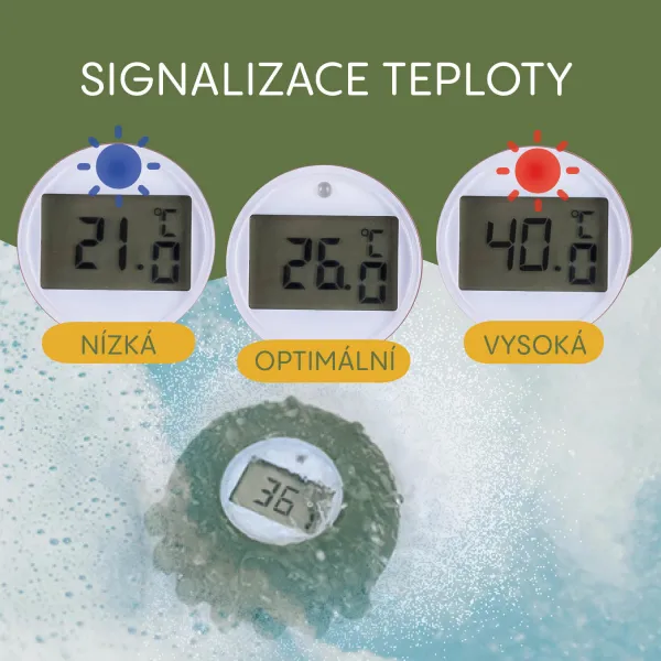 Zopa silikónový digitálny teplomer 2v1 Dove Grey