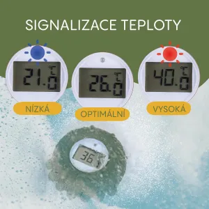 Zopa silikónový digitálny teplomer 2v1 Dove Grey