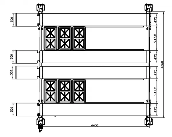 Retter Parkovací zdvihák 4000kg
