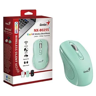 GENIUS Myš NX-8025S, Bezdrátová, zelená