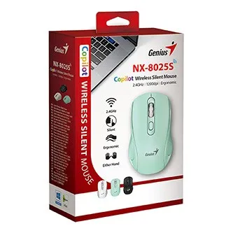 GENIUS Myš NX-8025S, Bezdrátová, zelená