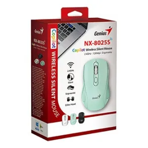 GENIUS Myš NX-8025S, Bezdrátová, zelená