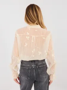 Béžová vzorovaná blúzka