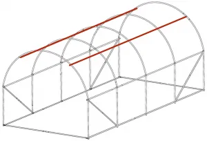 JAKS Záhradný fóliovník 19 mm  2,5 x 5 m s UV filtrom Počet vchodov: 2 - vchodový