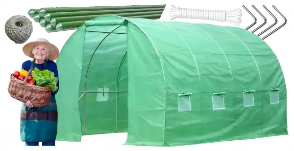 JAKS Záhradný fóliovník 19 mm  2,5 x 5 m s UV filtrom Počet vchodov: 2 - vchodový