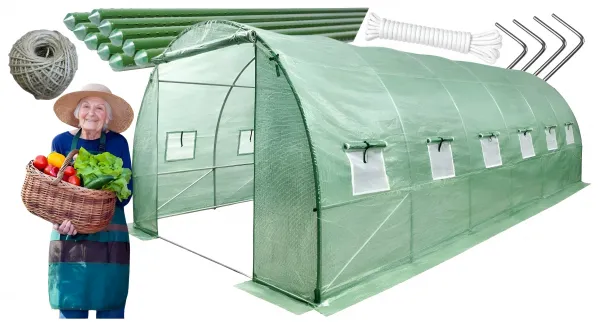 JAKS Záhradný fóliovník 19 mm  3 x 6 m s UV filtrom Počet vchodov: 1 - vchodový
