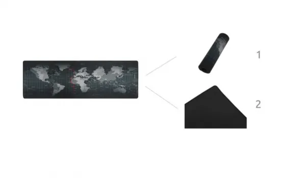JAKS Podložka pod myš a klávesnicu sivá