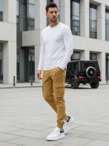 Trendy pánske kapsáče - béžové