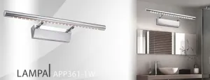 TooLight Kúpeľňové svietidlo 5W 40CM APP361-1W strieborné