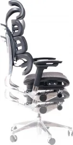 SEGO Ergonomická kancelárska stolička TRINITY čierna, sedenie 8+ hodín denne