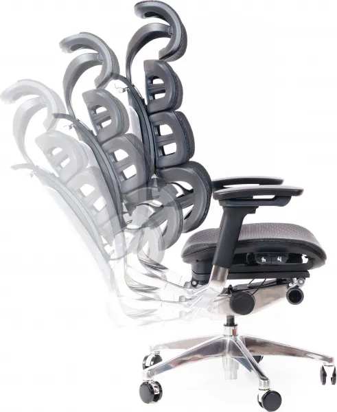 SEGO Ergonomická kancelárska stolička TRINITY čierna, sedenie 8+ hodín denne