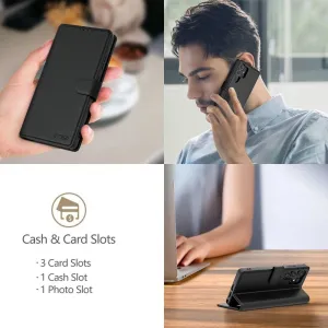 Tech-Protect Wallet knižkové puzdro na Samsung Galaxy S25 FE, čierne