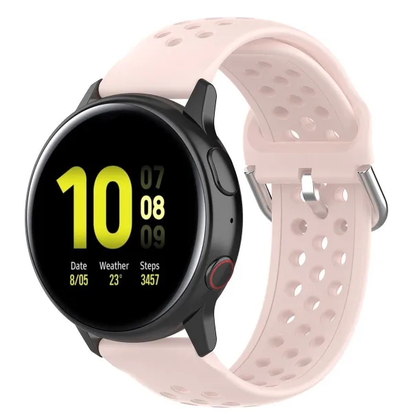 BStrap Silicone Dots remienok na Samsung Galaxy Watch 3 45mm, pink (SSG013C11)