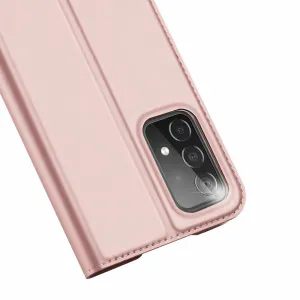 Dux Ducis Skin Pro knižkové kožené puzdro na Samsung Galaxy A73, ružové