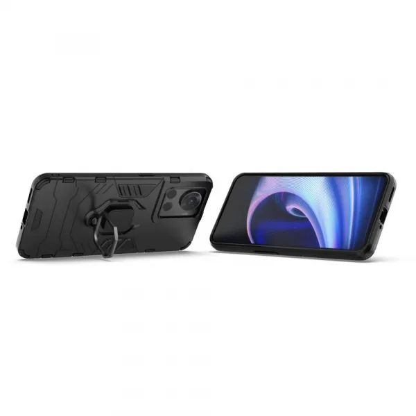 MG Ring Armor plastový kryt na OnePlus Ace, čierny