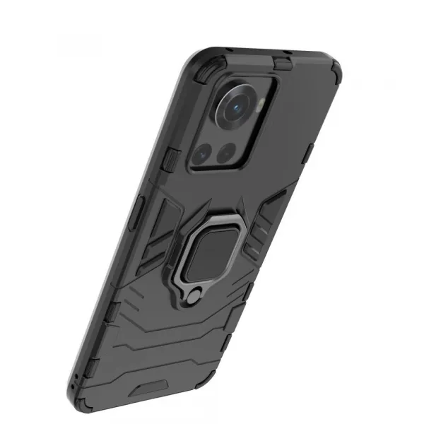 MG Ring Armor plastový kryt na OnePlus Ace, čierny