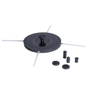 Haushalt international Solární fontána, černá, 16 cm
