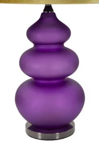 Mauro Ferretti Stolní lampa Milva Three 70 cm zlato-fialová