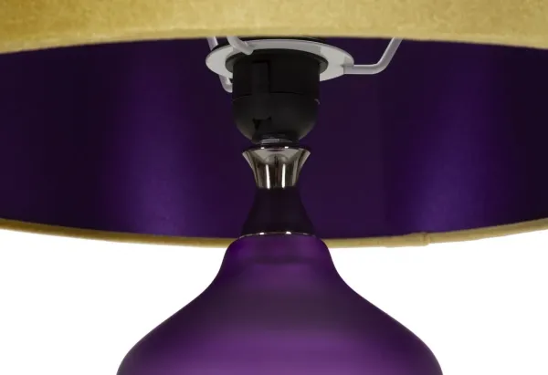 Mauro Ferretti Stolní lampa Milva Three 70 cm zlato-fialová