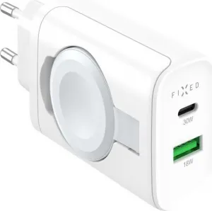 Síťová nabíječka FIXED Power Socket, 33W, bílá