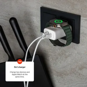 Síťová nabíječka FIXED Power Socket, 33W, bílá