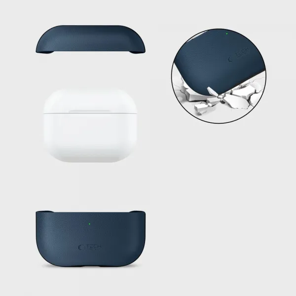 Tech-Protect NaturalFit, Apple AirPods Pro 3, tmavomodré